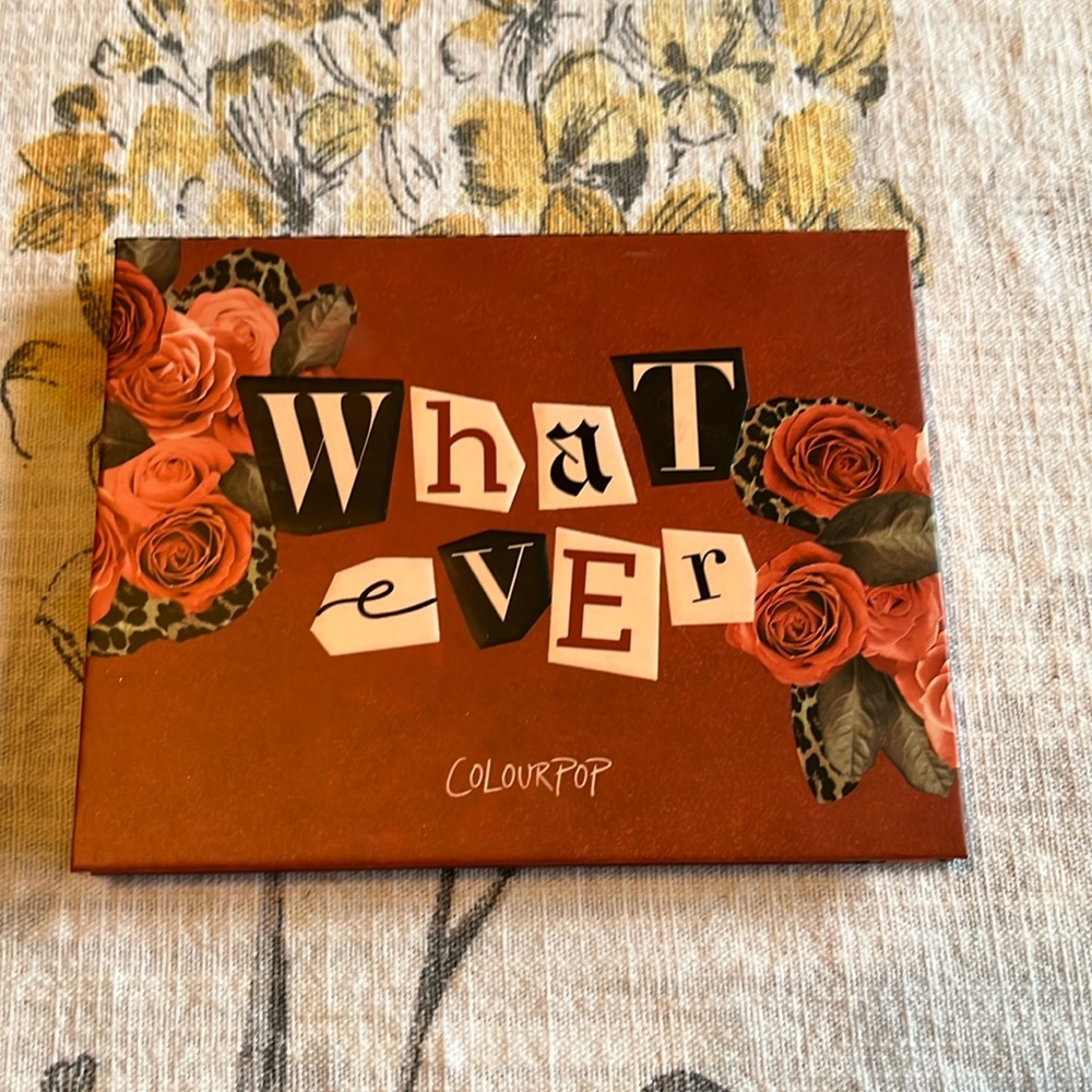 Colourpop Whatever Palette - see photos - swatched & damaged shade